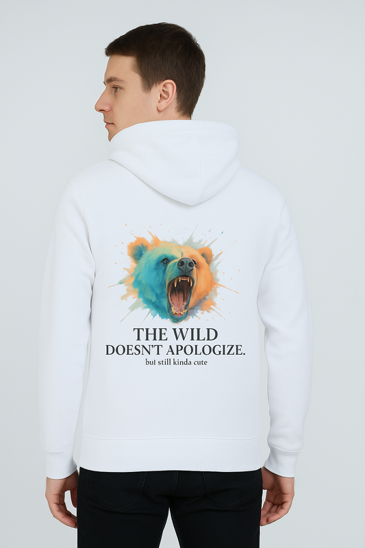 Bear in the wild Hoodie zipper