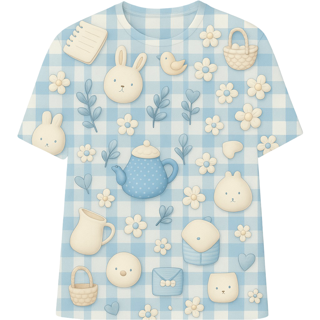 Tiny gingham - T shirt