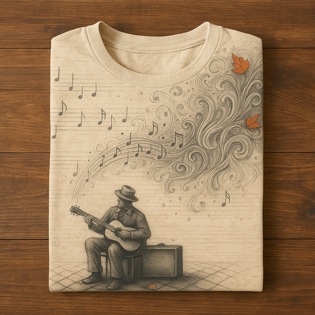 Alone music man tee