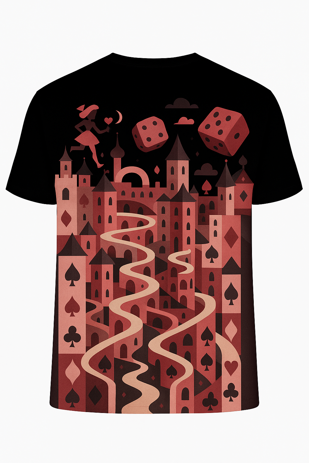 Surreal maze tee