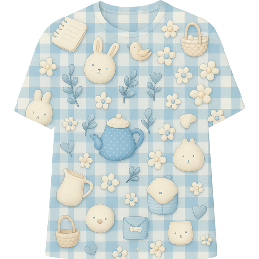 Tiny gingham - T shirt