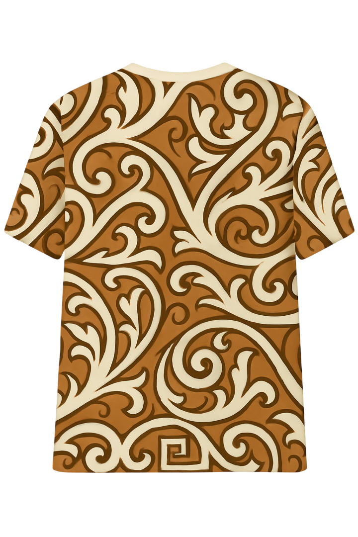 A Greek pattern T - shirt