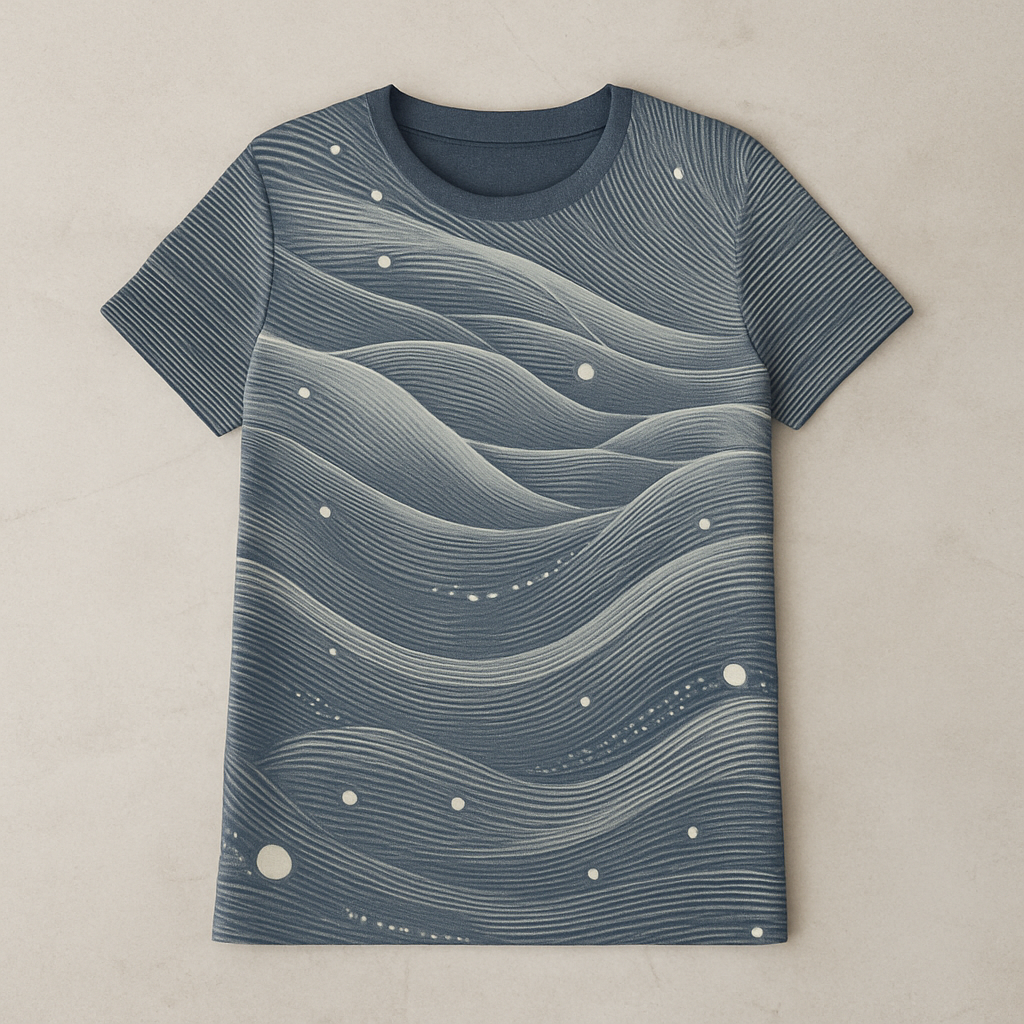 wind lines T shirt dress