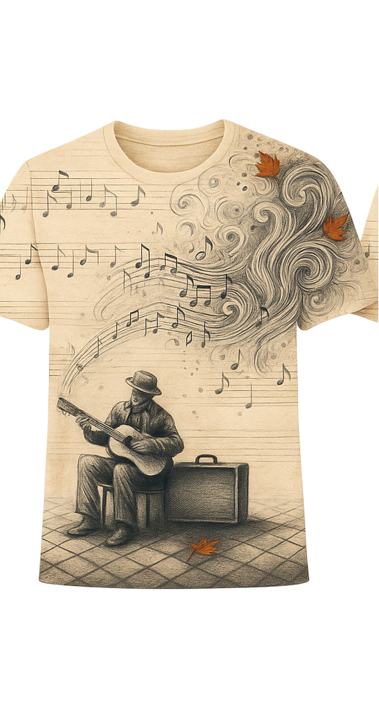Alone music man tee