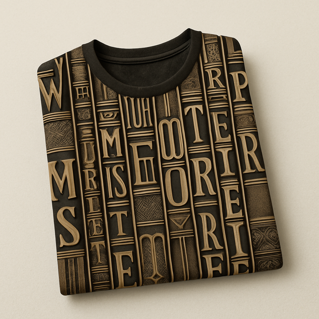 Book stacks tee